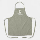 Search for sage green aprons Monogrammed