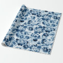Search for dark floral wrapping paper Blue