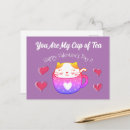 Search for love tea postcards Cat