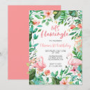 Search for flamingo birthday invitations Girl