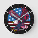 Recherche de nous aigle horloges Rouge blanc et bleu