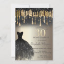 Search for gold glitter 30th birthday invitations Luxury