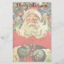 Search for retro christmas stationery paper Santa claus