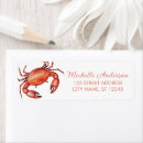 Search for red crab return address labels Coastal