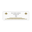 Search for fleur de lys return address labels Elegant