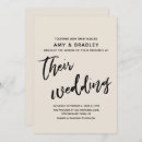 Search for simple casual wedding invitations Typography