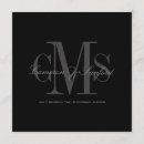 Search for diy monogram wedding invitations Black