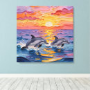 Search for dolphin sunset art Tropical