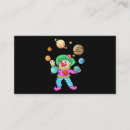 Search for solar system business cards Astronaut
