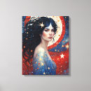 Search for blue and white canvas prints Red