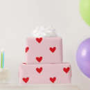 Search for pink red hearts wrapping paper Valentine