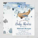 Recherche de avion jouet invitations Bleu