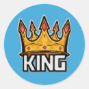 Recherche de bleu roi autocollants Couronne