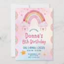 Search for rainbow sprinkles birthday invitations Pink