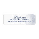 Search for beach wedding invitations return address labels Navy blue