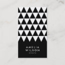 Search for triangle business cards Geometric