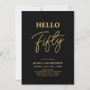 Recherche de de 50 ans anniversaire invitations Noir