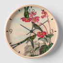 Recherche de oiseau rouge horloges Illustration