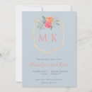 Recherche de monogram bridal shower invitations Raffiné