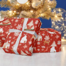 Search for country christmas wrapping paper Red