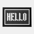 Search for hexagon doormats Black and white