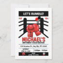 Recherche de boxe anniversaire invitations Garçon