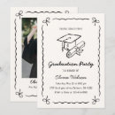Search for photo frame graduation invitations Hand drawn