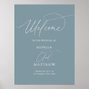 Search for welcome wedding posters Dusty blue