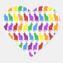 Recherche de chat coloré autocollants Arc en ciel