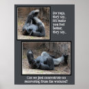 Recherche de gorille drôle posters Animaux amusants