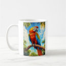 Search for scarlet macaw mugs Tropical