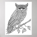 Search for doodle owl posters Zen doodle style