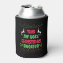 Search for ugly christmas sweaters can coolers Funny merry christmas