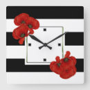 Recherche de papillon rouge horloges Floral