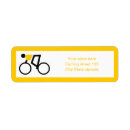 Search for bicycle return address labels Bicyclist