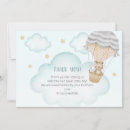 Search for cloud blue cards Hot air balloon