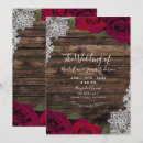 Search for deep red wedding invitations Modern