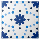 Search for blue and white tiles Floral pattern