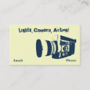 Search for movie ticket business cards Cameraman