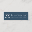 Search for drink business cards Corporate drink voucher