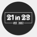 Search for 21 year old stickers Modern