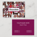 Recherche de confections cartes visite Chocolat