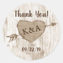 Search for heart tree wedding stickers Rustic