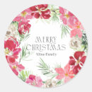 Search for merry christmas wreath stickers Classic