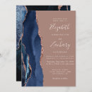 Search for navy blue and dusty rose wedding invitations Elegant