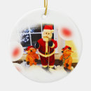 Search for singing ornaments Santa