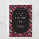 Search for elegant gothic wedding invitations Dark