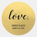 Search for gold foil wedding stickers Seals