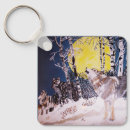 Recherche de loup sauvage porteclés Hurler