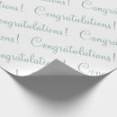 Search for wedding shower wrapping paper Green